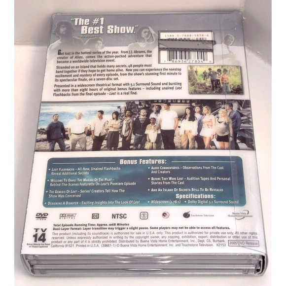 Lost Season 1 Complete 7 DVD Set in Widescreen Including Bonus Features - Picture 2 of 5